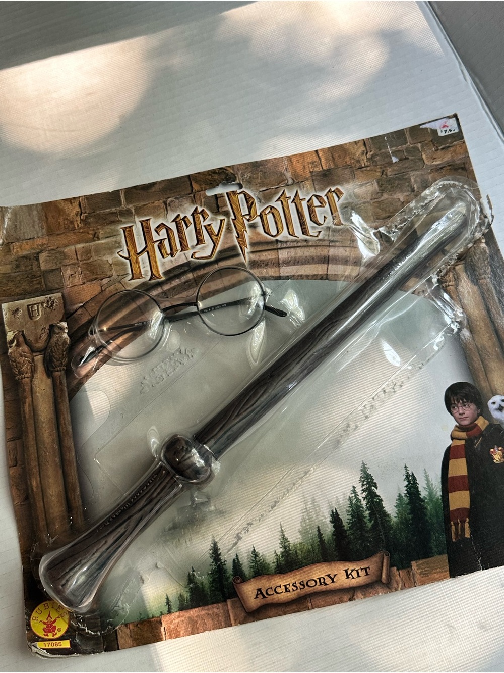 Harry Potter Wand and Round Glasses Set - Brown and Black